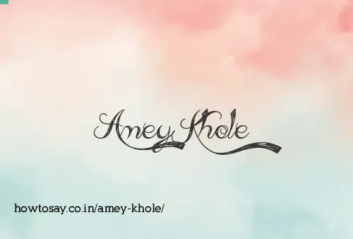 Amey Khole
