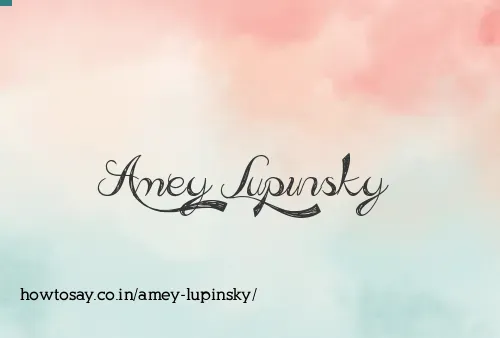 Amey Lupinsky