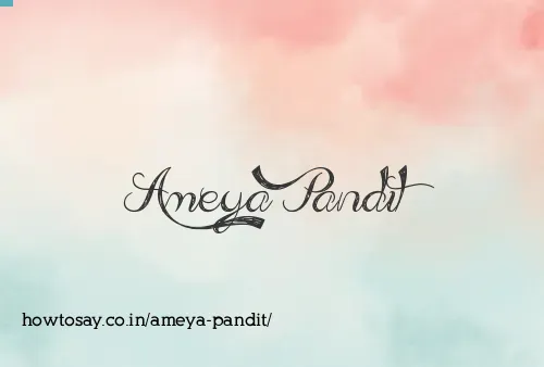 Ameya Pandit