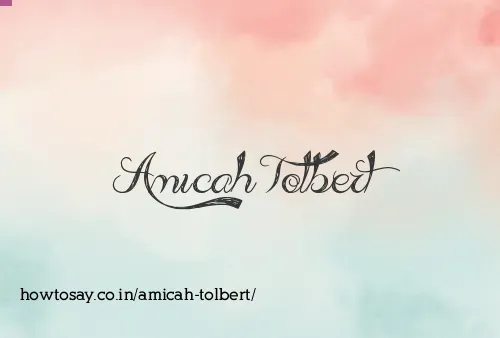 Amicah Tolbert