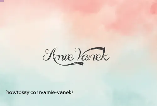 Amie Vanek
