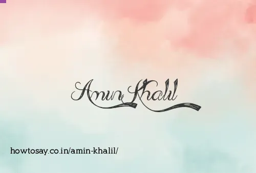 Amin Khalil