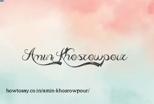 Amin Khosrowpour