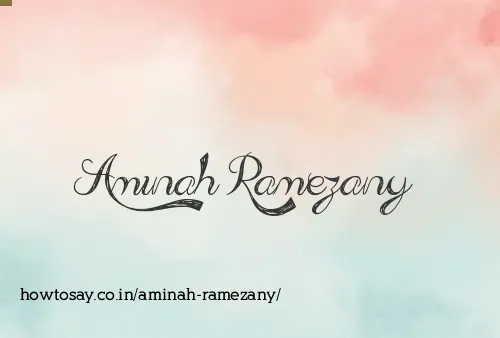 Aminah Ramezany