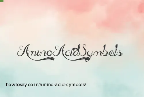 Amino Acid Symbols