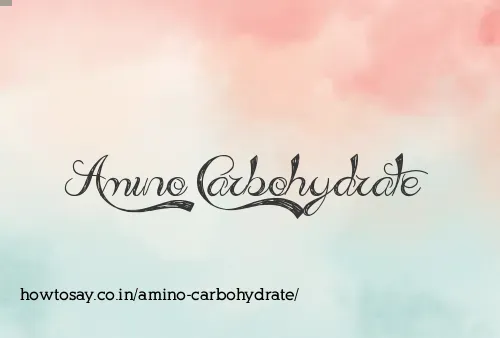 Amino Carbohydrate