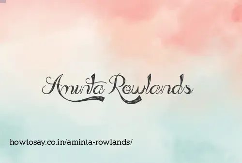 Aminta Rowlands