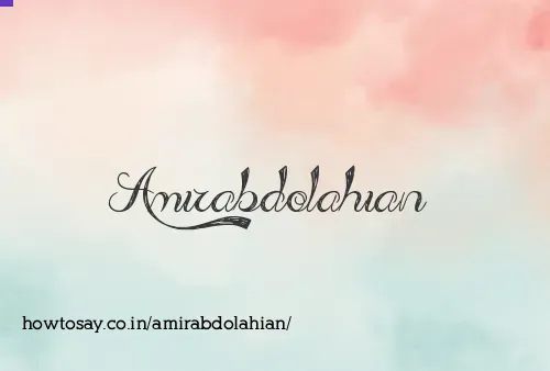 Amirabdolahian