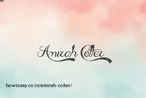 Amirah Colter