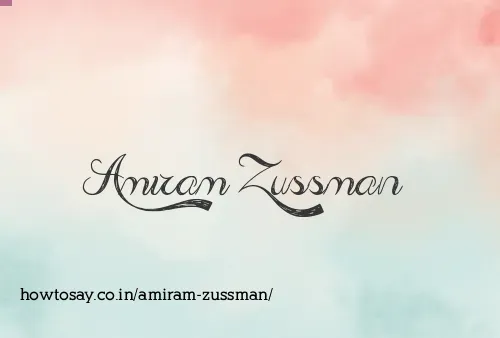Amiram Zussman