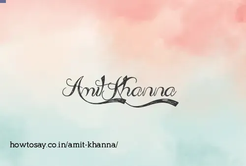 Amit Khanna
