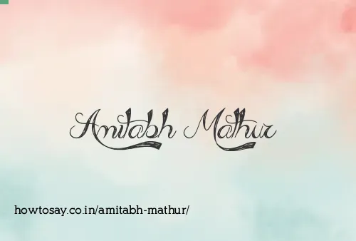 Amitabh Mathur
