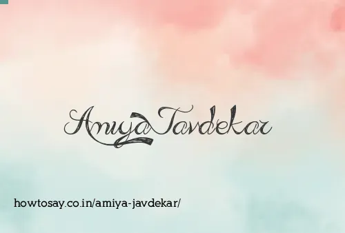 Amiya Javdekar