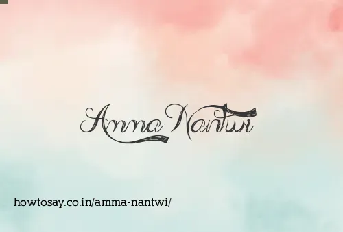 Amma Nantwi