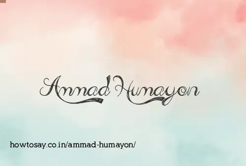 Ammad Humayon