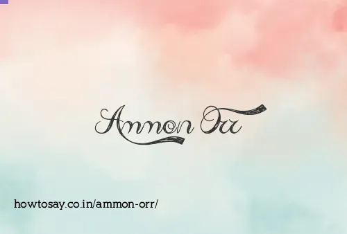 Ammon Orr