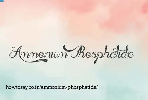 Ammonium Phosphatide