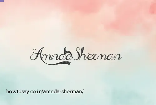 Amnda Sherman
