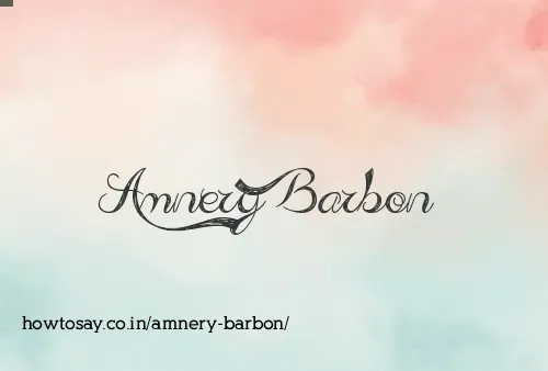 Amnery Barbon