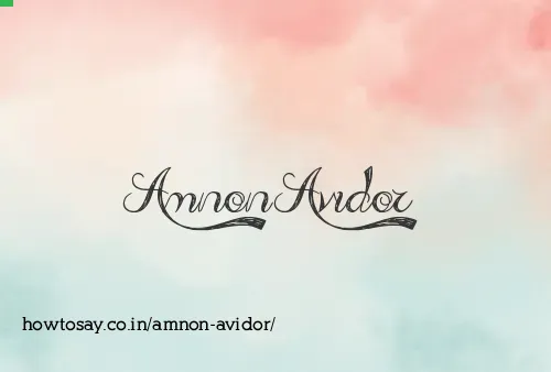 Amnon Avidor