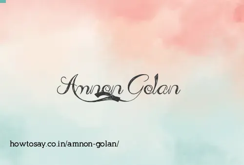 Amnon Golan