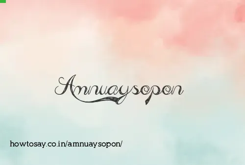 Amnuaysopon