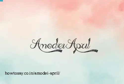 Amodei April