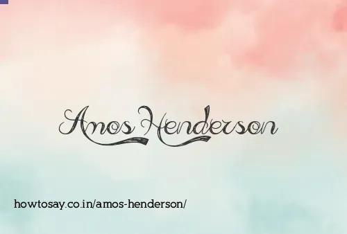 Amos Henderson