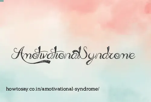 Amotivational Syndrome