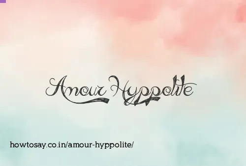 Amour Hyppolite