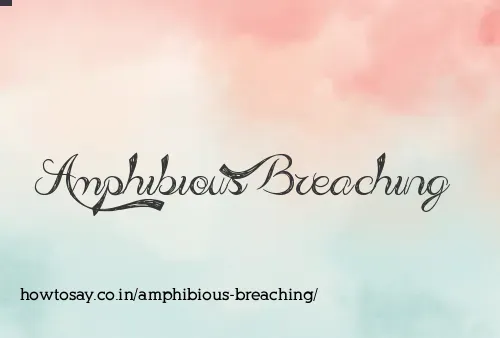 Amphibious Breaching