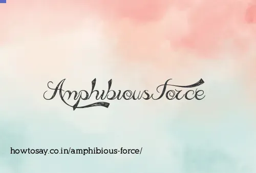 Amphibious Force