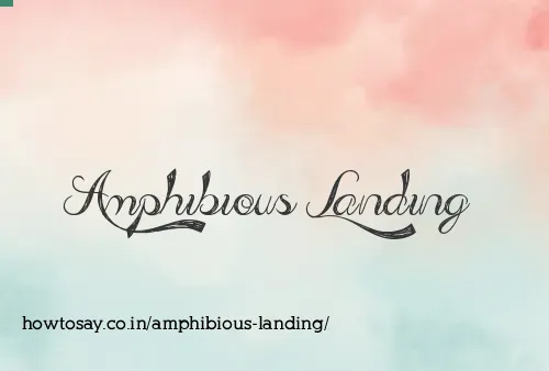 Amphibious Landing