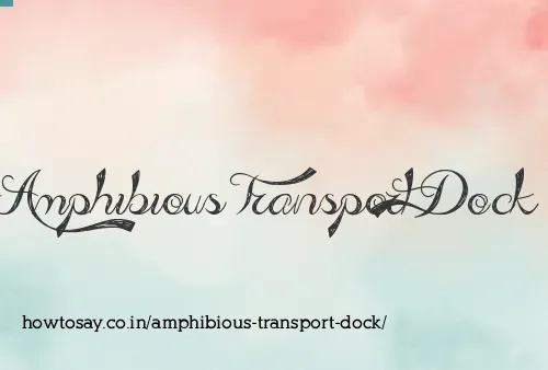 Amphibious Transport Dock