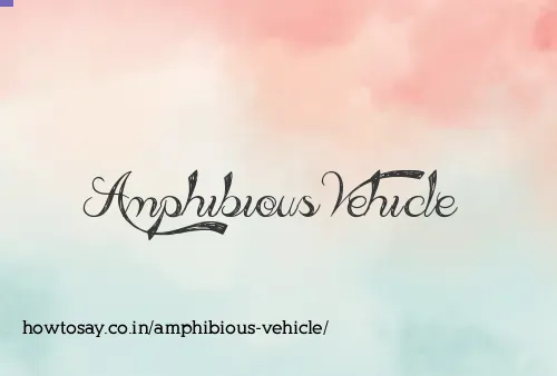 Amphibious Vehicle