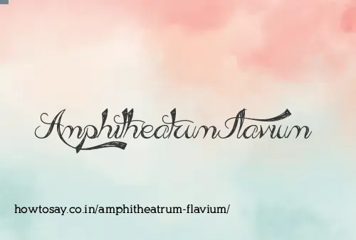 Amphitheatrum Flavium