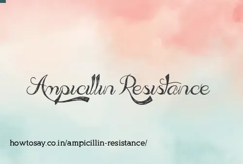 Ampicillin Resistance