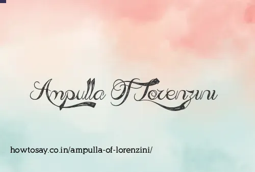 Ampulla Of Lorenzini