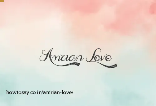 Amrian Love