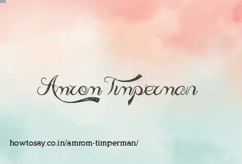 Amrom Timperman