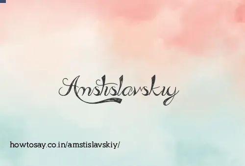 Amstislavskiy