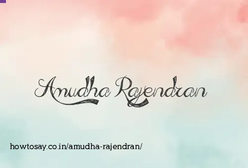 Amudha Rajendran