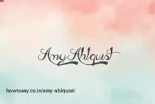 Amy Ahlquist