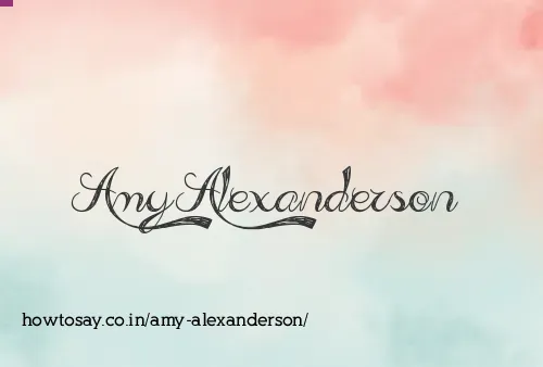 Amy Alexanderson