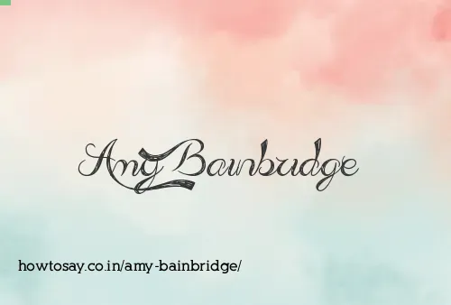 Amy Bainbridge