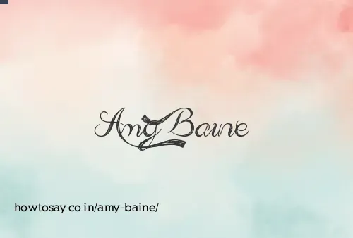 Amy Baine