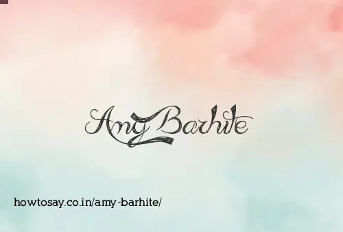 Amy Barhite