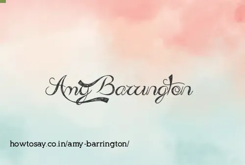 Amy Barrington