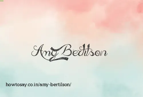 Amy Bertilson