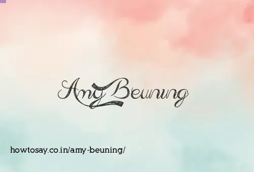 Amy Beuning